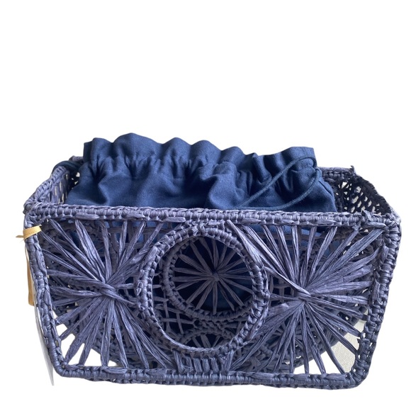 House of Harlow 1960 Raffia Woven Basket Purse - Picture 9 of 9